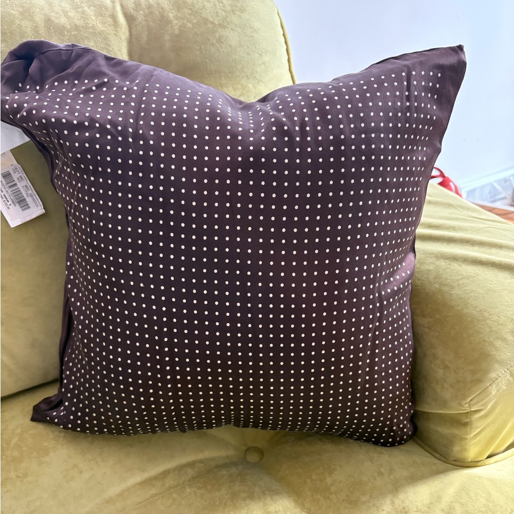 Ralph Lauren Brown Poka Dot Accent Pillows with Sophisticated Design